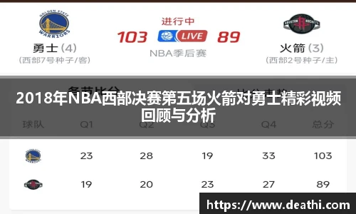 2018年NBA西部决赛第五场火箭对勇士精彩视频回顾与分析